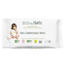 Органические салфетки Eco by Naty без запаха 56 шт