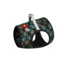 Шлея для собак м'яка WAUDOG Clothes з QR адресником, малюнок «Луска», XS2, В 28-31 см, С 20-22 см