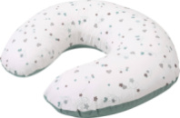 Подушка Bubaba by FreeON GREEN STARS 70х60 см, white - green