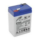 Аккумуляторная батарея AGM RITAR RT645, Gray Case, 6V 4.5Ah  ( 70х47х99 (105) ), 0.864kg  Q40