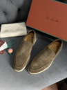 Лоферы Loro Piana Summer Walk коричневого цвета ob391