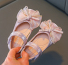 Туфлі нарядні для дівчаток з блискітками рожеві, розмір 22
