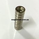 Неодимовый магнит Круглый Поттай Кольцо 12 мм х 3 мм Отверстия 4 мм