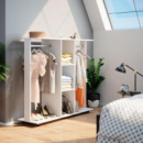 Гардеробная стойка Doros Д3 130х40,6х121 см Білий (DRS-011418)