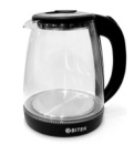 Электрический чайник BITEK BT-3110,  с подсветкой, 2400W, 1.8L, Black