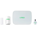 Комплект беспроводной охранной сигнализации U-Prox MPX G KF kit White (прибор охранный MPX G, датчик движения PIR, геркон WDC, брелок Keyfob)