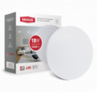 Светодиодный светильник накладной MAXUS 18W 4100K (тонкий дизайн, IP40) круглый 1-MAX-01-LCL-1841-C