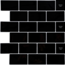 Самоклеющаяся полиуретановая плитка черный кирпич 305х305х1мм (D) SW-00001186