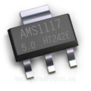 Мікросхема Лінійний стабілізатор напруги AMS1117 5 В 1 А SOT-223