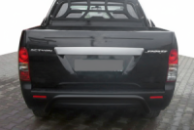 Задняя дуга AK006 Черная (нержавейка) для SsangYong Action 2005-2018 гг