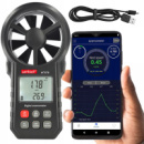 Анемометр крыльчатый USB, Bluetooth 0,3-30м/с, -10-45°C WINTACT WT87B