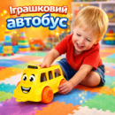 Автобус игрушечный детский городской для сюжетных игр большой транспорт для ребенка подарок мальчику и девочке