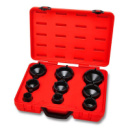 Набор головок для стопорных гаек с наружными зубьями (KM4-KM12) 9ед.  TOPTUL JGAI0901