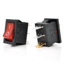 Переключатель ON-ON KCD1-102N, 250VAC/6A, 3 контакта, Red, Q100