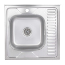 Кухонна мийка Brinex 6060-L 0,6 мм Satin (BRIN6060LSAT06)