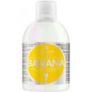 Шампунь для укрепления волос с мультивитаминным комплексом Kallos Banana Калос Банан, 1 л