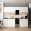 Кухня модульная Лея Doros 340х60х250 см Белый/Дуб сонома (DRS-011376)