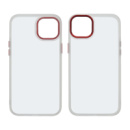 Чехол Aluminum Camera Frame для Apple iPhone 14 color  07 красный Люкс