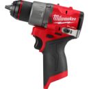 Дриль-шуруповерт акумуляторний безщітковий MILWAUKEE, M12 FDD2-0, 37/45Нм (каркас, кліпса для реміня, картонне пакування)