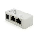 POE інжектор IEEE 802.3af PoE з портом Ethernet 10/100 Мбіт / с, White