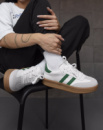Жіночі кросівки samba white/green НП4937(K3 5 - 01)