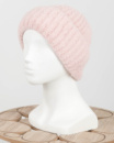 Жіноча зимова світло-рожева шапка