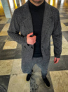 Мужской серый классический костюм пиджак и штаны 5-588