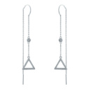 Серебряные серьги CatalogSilver с фианитами (2001300)