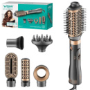 Фен расческа стайлер для укладки волос с 6 насадками VGR V-491 1000 Вт