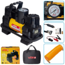 Компресор автомобільний «VOIN» VL-620 150psi/15A/85л/прикур./лiхтар/перехідник на клеми/2 циліндра