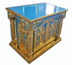 Жертовник № 977, блакитний з золотом