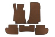 Коврики EVA (2021-2024, коричневые) для Mercedes E-class coupe C238