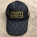 Кепка Baseball Hat Gucci Web Logo Square GG Supreme Canvas Black