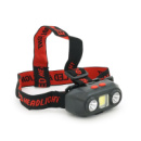 Налобный Фонарик KX-303, 3+3 реж., COB, корпус- пластик, водостойкий, 18650 аккумулятор, USB кабель, BOX