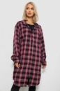 Кардиган женский в клетку, цвет бордовый, 257R233-5