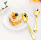 Пластикова ложка золото