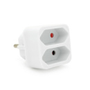 Розетка двойник без заземления SQ-ZDB01/2, 2x2.5A(10A) 250V~Max, 1100W, White, 2Р, Q200