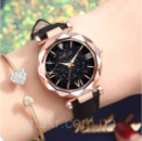 Женские часы Geneva с ремешком из экокожи Черный