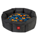 Лежанка для собак WAUDOG Relax, малюнок «Апельсини», M, Ш 42 см, Д 52 см, В 19 см