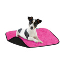 Підстилка для собак AV, розмір M , 80*55 см, рожево-чорна