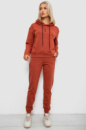Спортивний костюм жіночий двонитка, колір теракотовий, 214R1419-001
