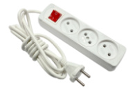 Электрический удлинитель с выключателем 3 розетки 3м (113428)