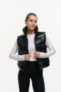 Жилетка жіноча «Lola» чорний глянець