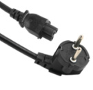 Кабель питания Schuko PC-186 CEE7/7-IEC C5, 1.5M, 0.75mm, для ноутбука, OEM Q25/250