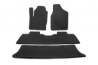 Коврики EVA (3 ряда, черные) для Seat Alhambra 1996-2010 гг
