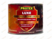 Емаль чорна LUXE PU-50E, поліуретанова шовковисто-глянсова по дереву та металу, 2,4 кг, Protex