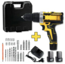 Набір шуруповерт акумуляторний з насадками Screw Driver Sets Yellow 12V