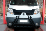 Кенгурятник F1-01 Black (нерж.) для Opel Vivaro 2001-2015 гг