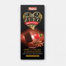 Шоколад TORRAS чорний з какао крихтами та журавлиною ZERO, 125г