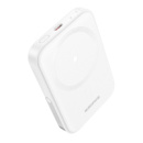 Power bank Borofone BJ51 5000mAh магнитный с функцией беспроводной зарядки белый